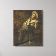 Cowboy spielt Banjo und singt Country Music