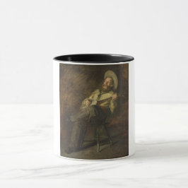 Cowboy spielt Banjo und singt Country Music Tasse