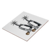 Cowboy-Sporen Fliese (Seite)