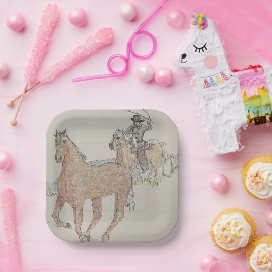 Cowboy Square Party Teller (Party)