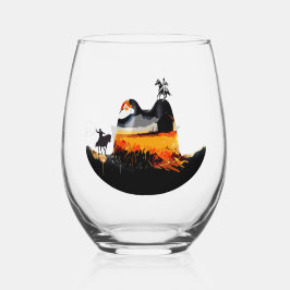 Cowboy Staaten Hat Weinglas Ohne Stiel