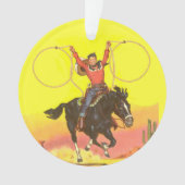 Cowboy starb mit Ropes in S.W. Szene Ornament (Vorderseite)