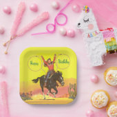 Cowboy starb mit Ropes zum Geburtstag Pappteller (Party)