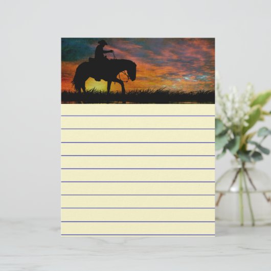 Cowboy Stationery (Stehend Vorderseite)