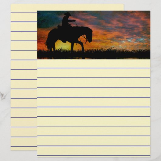 Cowboy Stationery (Vorne/Hinten)