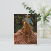 Cowboy-Staub Postkarte (Stehend Vorderseite)