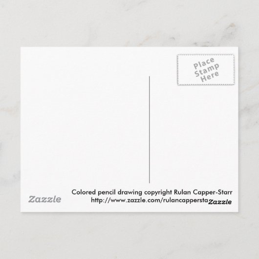 Cowboy-Staub Postkarte (Rückseite)