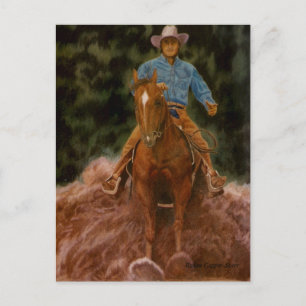Cowboy-Staub Postkarte