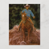 Cowboy-Staub Postkarte (Vorderseite)