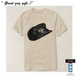 Cowboy Stetson Hat T - Shirt 🤠 Western Style Rode