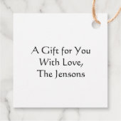 Cowboy Stiefel auf der Vorderseite Weihnachten Geschenkanhänger (Rückseite)