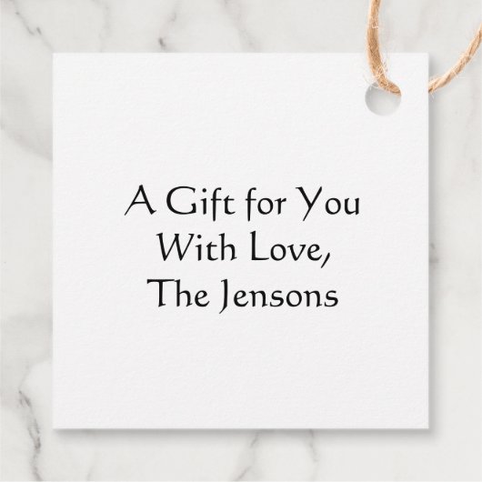 Cowboy Stiefel auf der Vorderseite Weihnachten Geschenkanhänger (Rückseite)