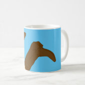 Cowboy Stiefel auf hellblauem Hintergrund Kaffeetasse (VorderseiteRechts)