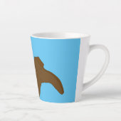 Cowboy Stiefel auf hellblauem Hintergrund Milchtasse (Rechts)