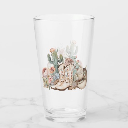 Cowboy-Stiefel aus Boho-Wüste Glas (Rückseite)