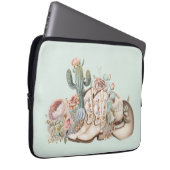 Cowboy-Stiefel aus Boho-Wüste Laptopschutzhülle (Vorne Rechts)