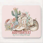 Cowboy-Stiefel aus Boho-Wüste Mousepad (Vorne)