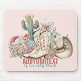 Cowboy-Stiefel aus Boho-Wüste Mousepad