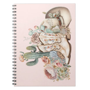 Cowboy-Stiefel aus Boho-Wüste Notizblock