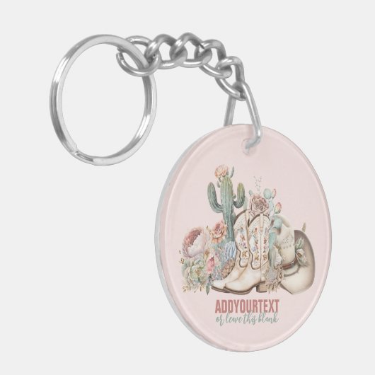 Cowboy-Stiefel aus Boho-Wüste Schlüsselanhänger (Vorderseite links)