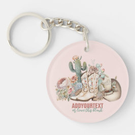 Cowboy-Stiefel aus Boho-Wüste Schlüsselanhänger