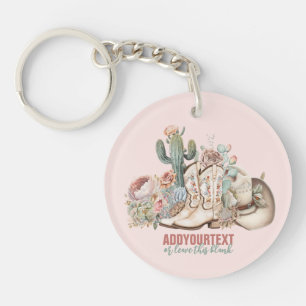 Cowboy-Stiefel aus Boho-Wüste Schlüsselanhänger