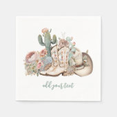 Cowboy-Stiefel aus Boho-Wüste Serviette (Vorderseite)