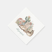 Cowboy-Stiefel aus Boho-Wüste Serviette (Ecke)