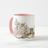 Cowboy-Stiefel aus Boho-Wüste Tasse (Vorderseite Links)