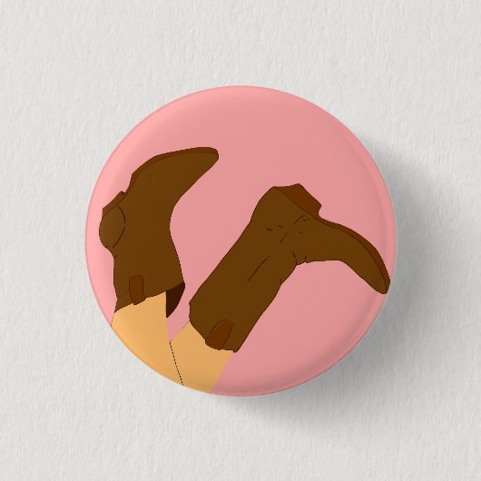 Cowboy-Stiefel Button (Vorderseite)