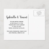 Cowboy Stiefel Daisy Pferde Bit Hochzeit Speichern Ankündigungspostkarte (Rückseite)