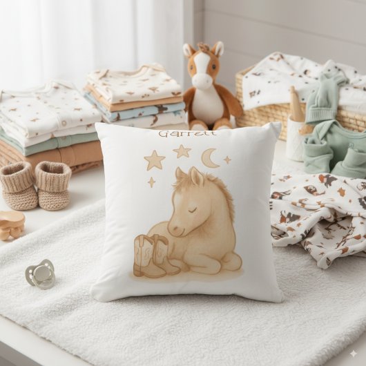 Cowboy Stiefel & Foal Kinderzimmer Kissen