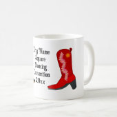 Cowboy-Stiefel für Square Dance Kaffeetasse (VorderseiteRechts)