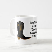 Cowboy-Stiefel für Square Dance Kaffeetasse (Vorderseite Links)