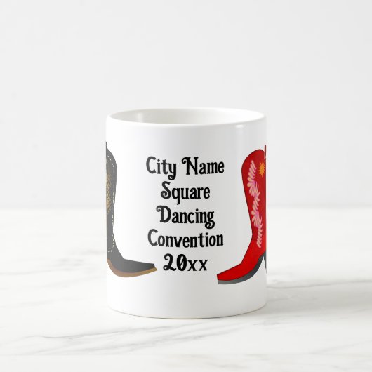 Cowboy-Stiefel für Square Dance Kaffeetasse (Mittel)