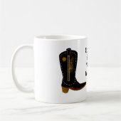 Cowboy-Stiefel für Square Dance Kaffeetasse (Links)