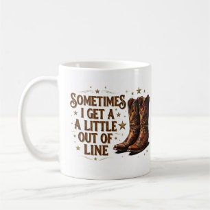Cowboy-Stiefel-Geschenk Western Humor Landstil Kaffeetasse