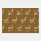 Cowboy-Stiefel Geschenkpapier Flachblatt-Set aus 3 Set (Vorderseite 2)