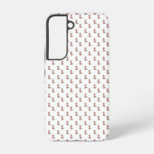 Cowboy Stiefel Pink Brown Lila Stars Muster Samsung Galaxy Hülle (Rückseite)