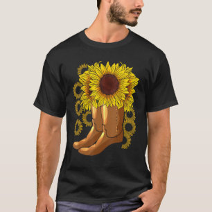 Cowboy-Stiefel Rodeo Reiten Frauen Florist Geschen T-Shirt