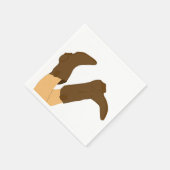 Cowboy-Stiefel Serviette (Ecke)