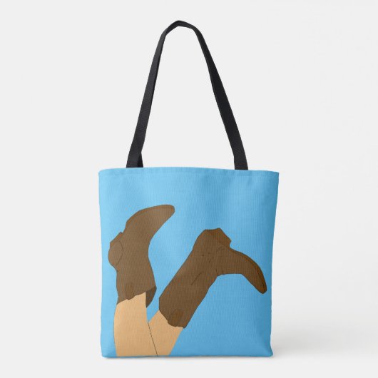 Cowboy-Stiefel Tasche (Rückseite)