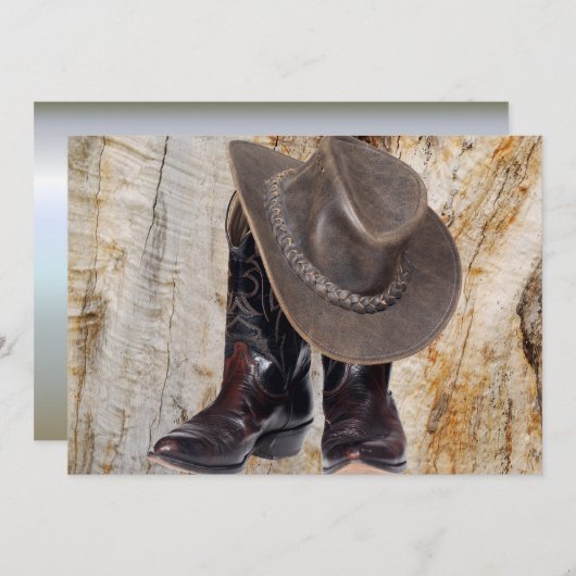 Cowboy Stiefel und Hut (Vorne/Hinten)