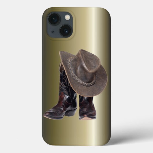Cowboy Stiefel und Hut Case-Mate iPhone Hülle (Rückseite)