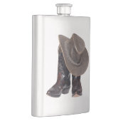 Cowboy Stiefel und Hut Flachmann (Rechts)