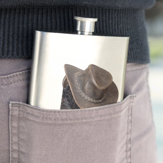 Cowboy Stiefel und Hut Flachmann (Beispiel)