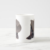 Cowboy Stiefel und Hut Porzellantasse (Vorderseite)