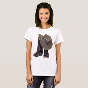 Cowboy Stiefel und Hut T-Shirt