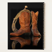 Cowboy Stiefel und Seilplaner Planer (Rückseite)