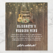 Cowboy Stiefel und Sonnenblumen Western Weinetikett (Einzelnes Label)